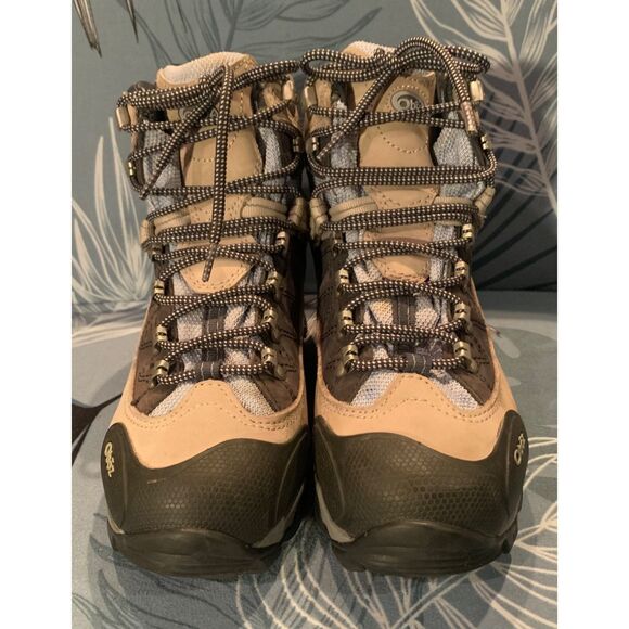 Oboz Beartooth B-Dry gray Waterproof Snow Work Hiking Boots women’s Sz 6 - Picture 3 of 11